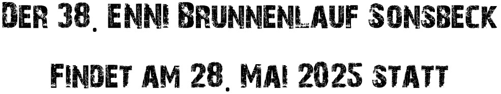 Schriftzug Brunnenlauf